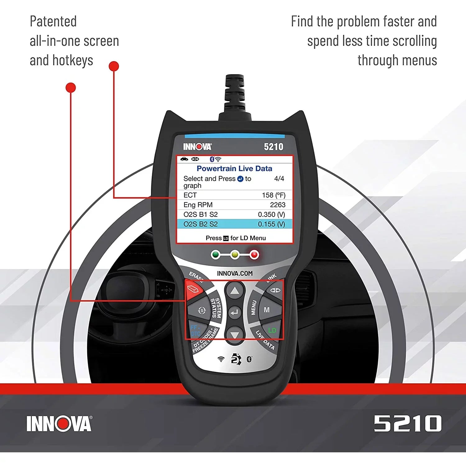 INNOVA 5210 CarScan Advisor Bluetooth Code Reader Automotive Diagnostic Tool