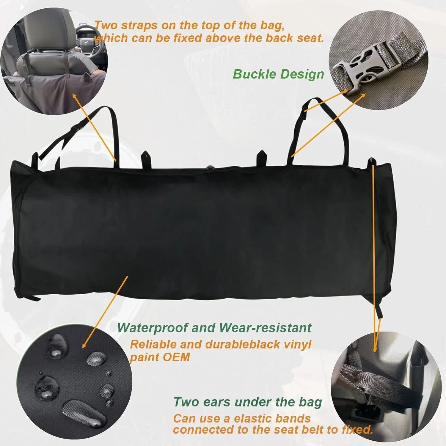 Soft-Top Window Storage Bag Organizer For Ford for Bronco 2021 2022 2023 4 Door