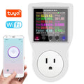 Carevas Wifi ligent Power Socket Electricity Power Monitor Multi-energy Monitoring Meter 2.4 inch Color Screen Mobilephone APP Remote Controlling Device