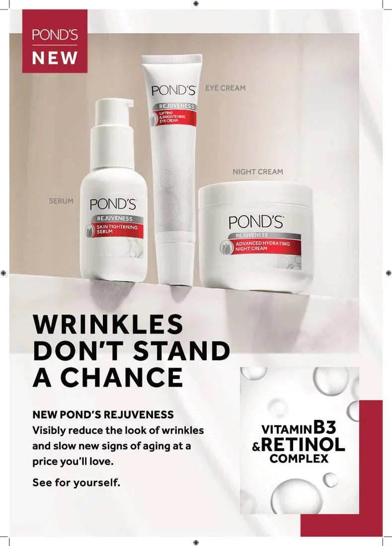 Pond,S Brightening Eye Cream Visibly Reduces The Look Of Wrinkles Rejuveness Eye Wrinkle Cream With Vitamin B3 And Retinol Complex Oz 3 Count,White, 1 Fl Oz (Pack Of 3)