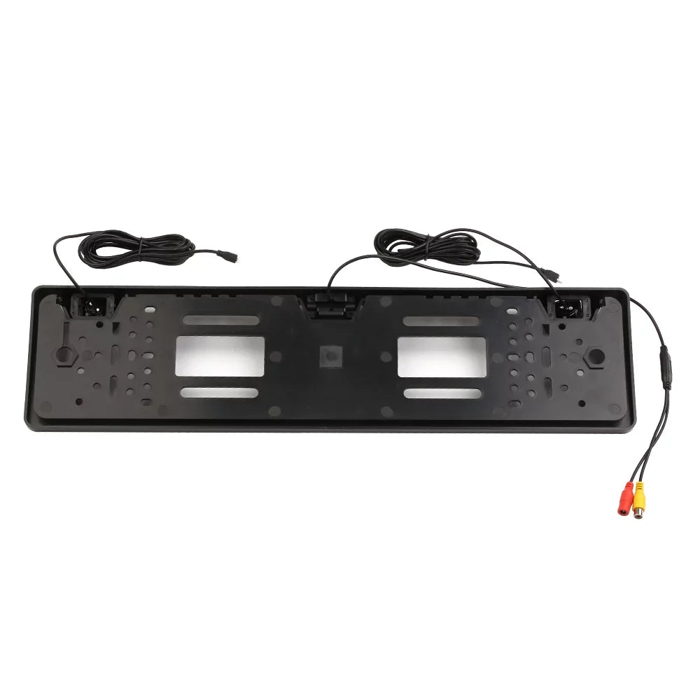 Meterk European License Plate Frame Backup Camera 12 LED Rear View Camera with Reversing System Parking Sensor