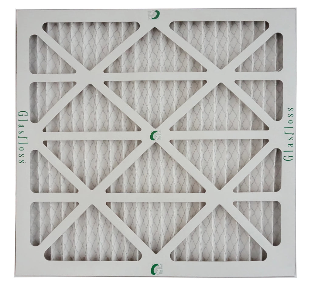 Glasfloss Air Filter 20x20x2 - 2" MERV 10 - (Pack of 4) - Pleated AC or HVAC Air Filter - Furnace Air Filter - Home or Office - Made In The USA.