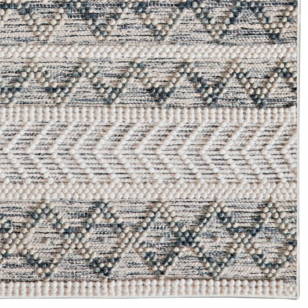 Linon Marion Macomb Polyester 8' x 10' Area Rug in Cream