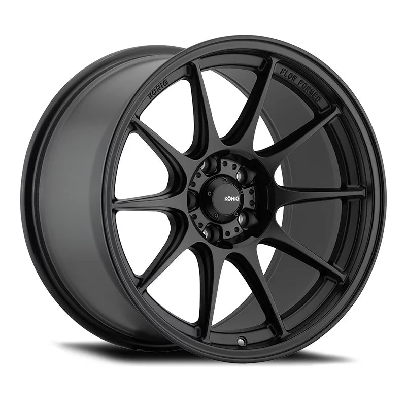 Konig 57B Dekagram 17x8 5x114.3 +40et Semi-Matte Ebony Wheel