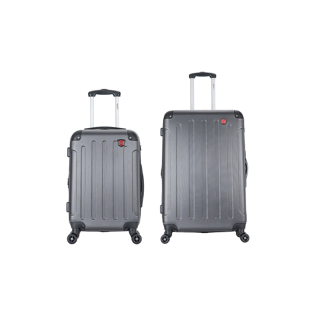 DUKAP y 2-Piece Plastic Luggage Set Gray (DKINT0SM-GRE)