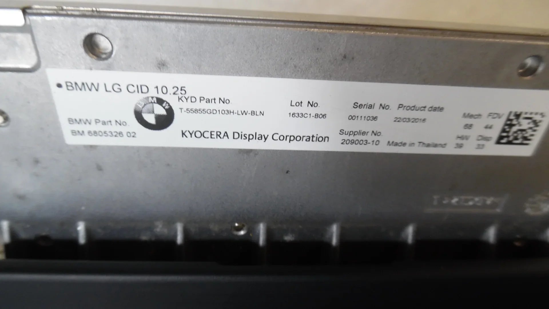 Pre-Owned 2016 2017 750 Information Display Screen 10.25 CID Dash Mounted OEM (Good)