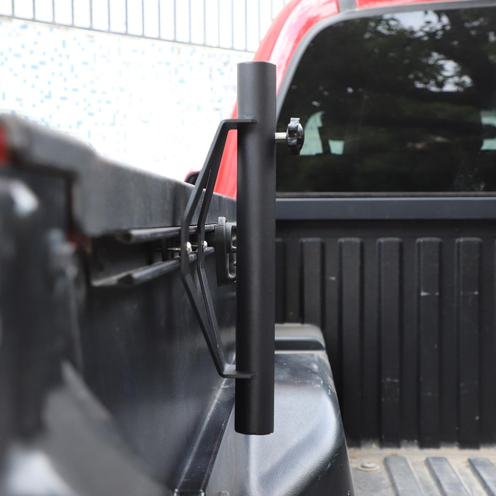 TINKI Truck Flag Pole Mount Holder Fit for 2005-2021 Tacoma/2007-2021 Tundra Bed Rail System