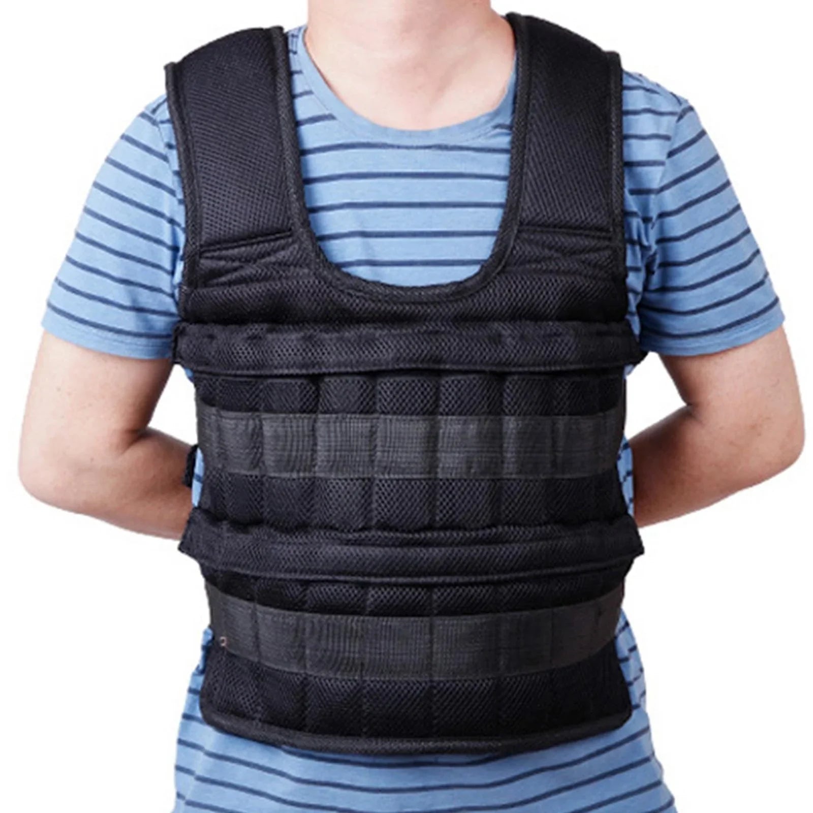 yotijar Loading Vest 18 Pockets Fitness Slim Design Max Loading 3kg Body Mass Vest