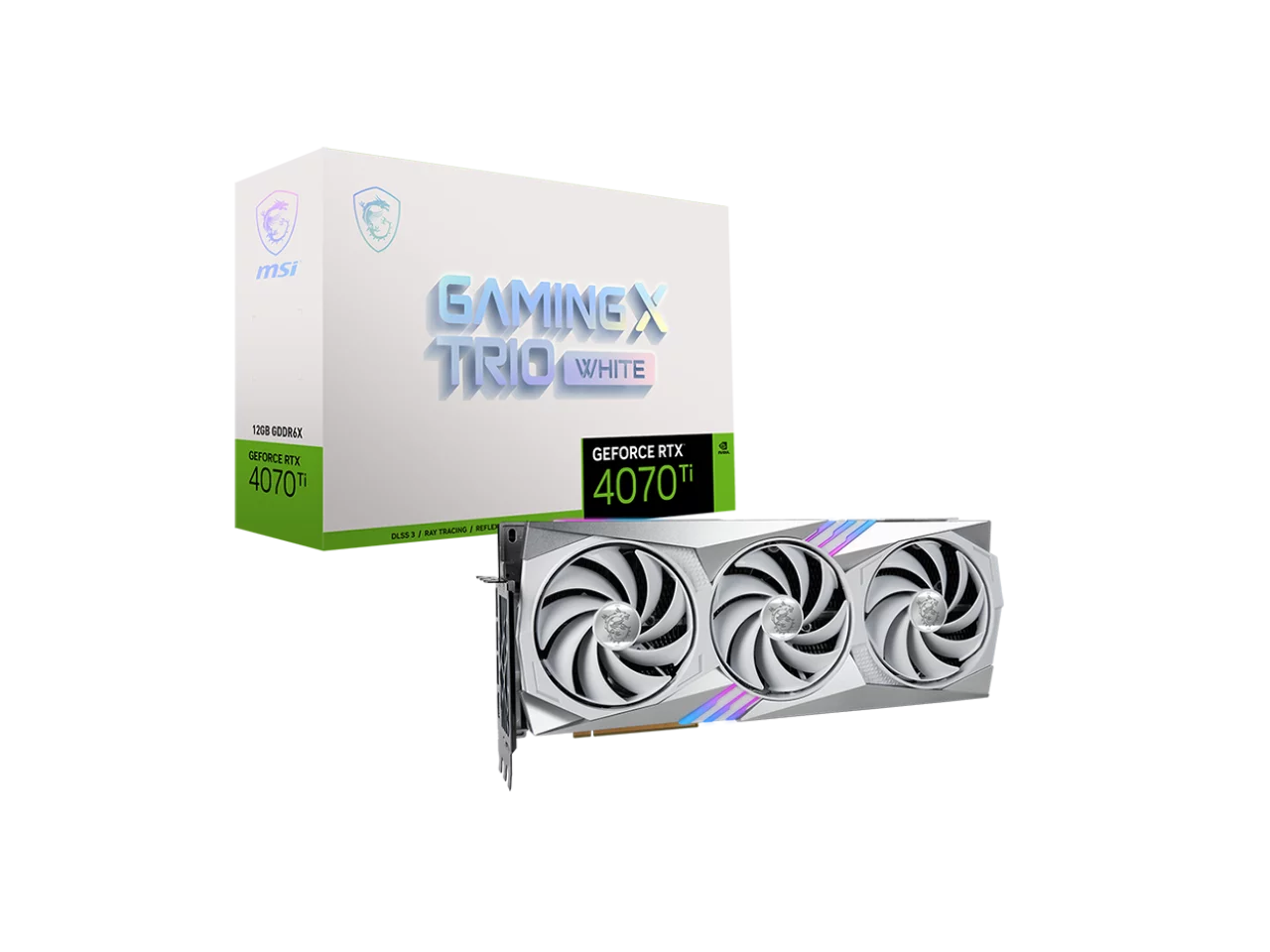 MSI Gaming (MSI) GeForce RTX 4070 Ti GGDR6X 12GB PCI-E 4.0 RTX 4070 Ti GAMING X TRIO WHITE 12G