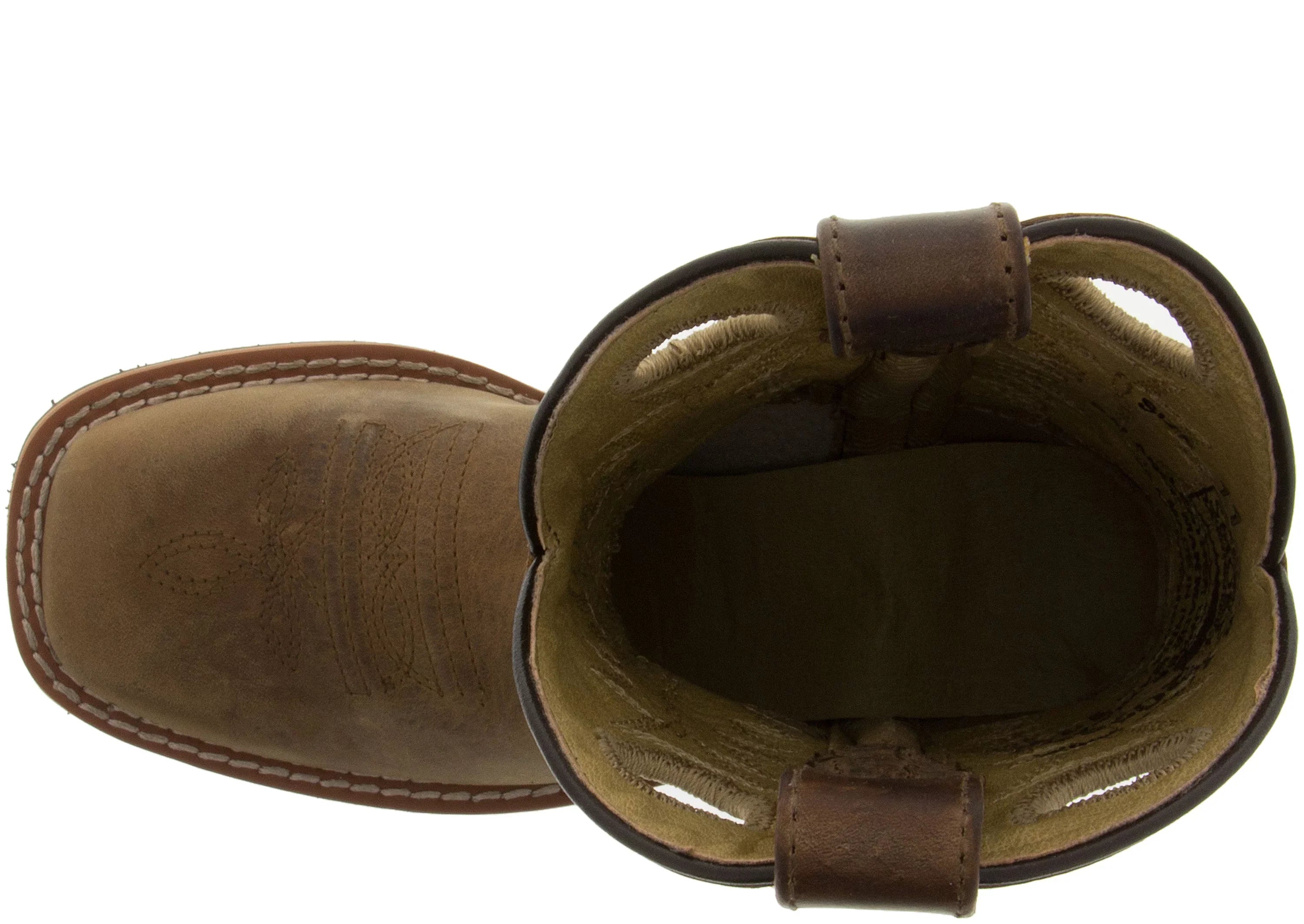 Smoky Mountain Boys' Jesse Western Boot Square Toe Brown 12 D(M) US