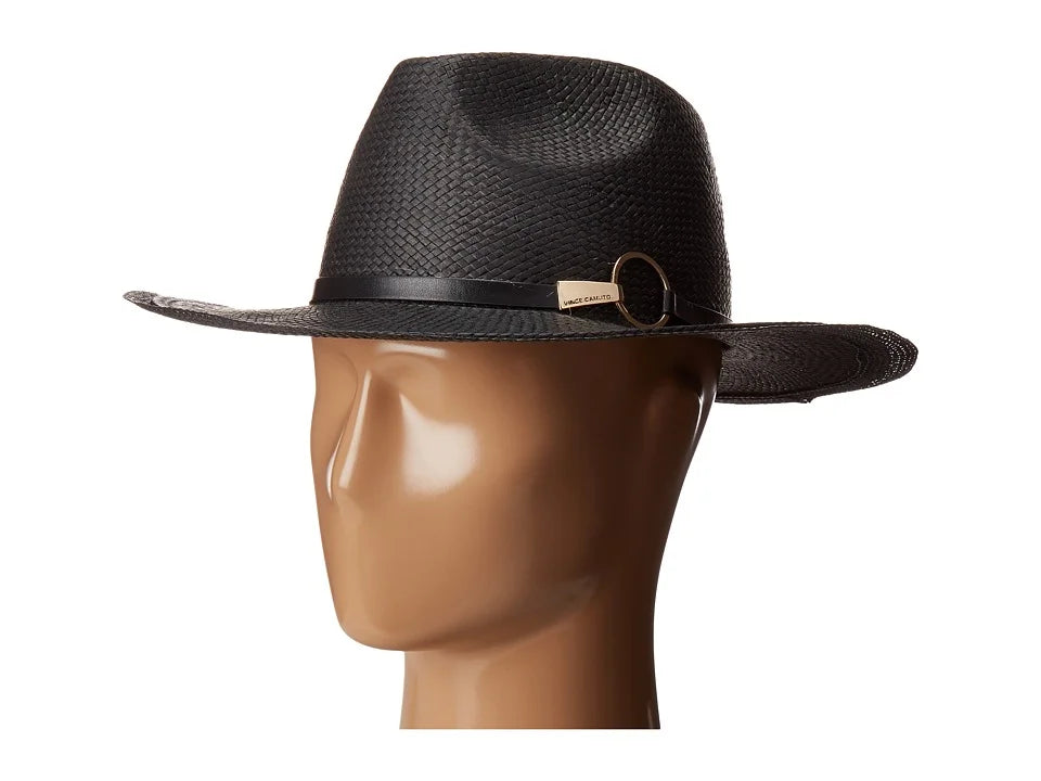 Vince Camuto Men's Ring Panama Hat Dark Size Regular