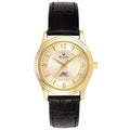 Women's Bulova Dark Alfred University Saxons Stainless Steel Watch with Leather Band