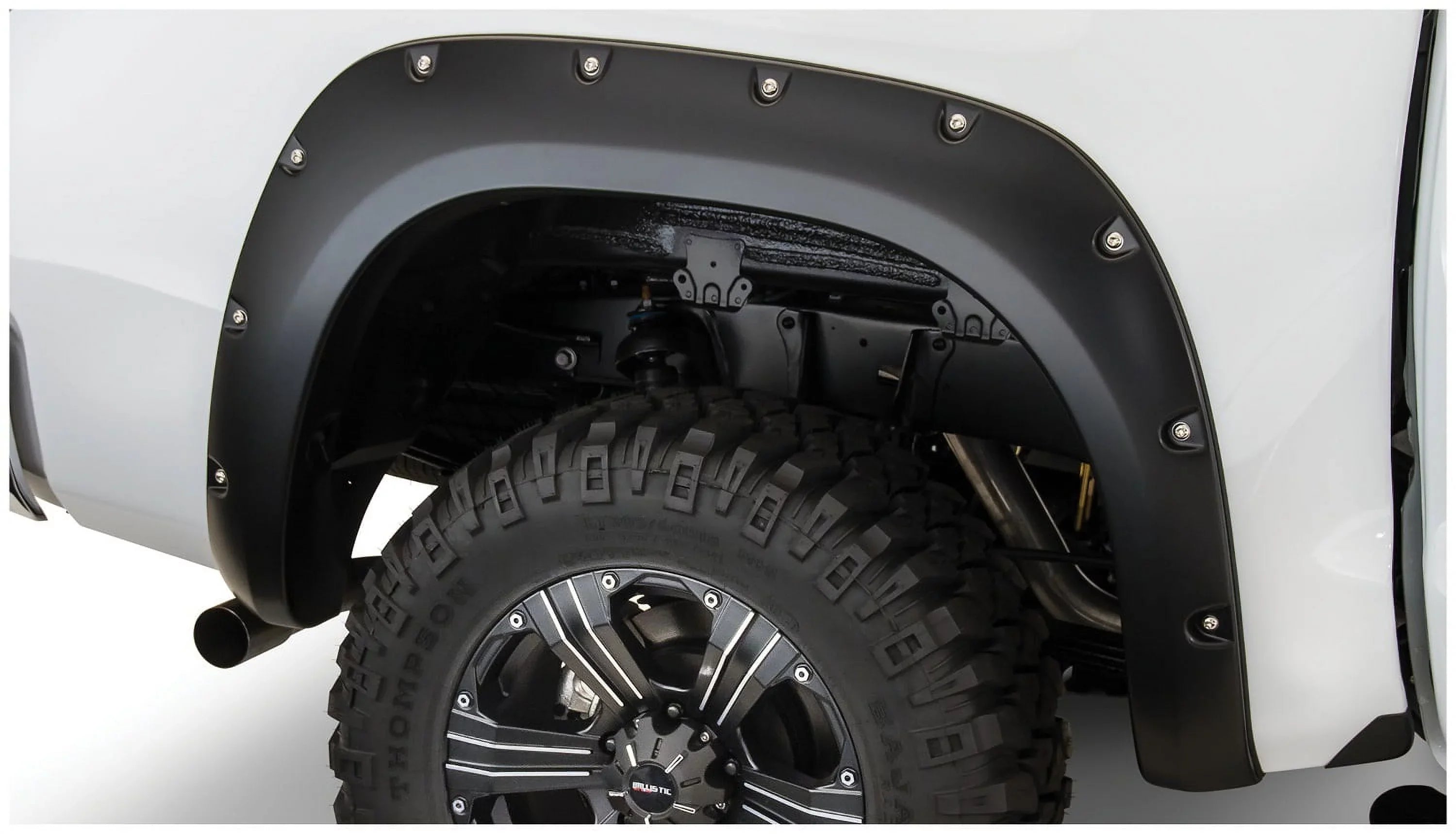 Bushwacker by RealTruck 07-13 Tundra Fleetside Pocket Style Flares 2pc 66.7/78.7/97.6in Bed - Ebony Compatible with select: 2010 ,2013 Tundra Crewmax SR5