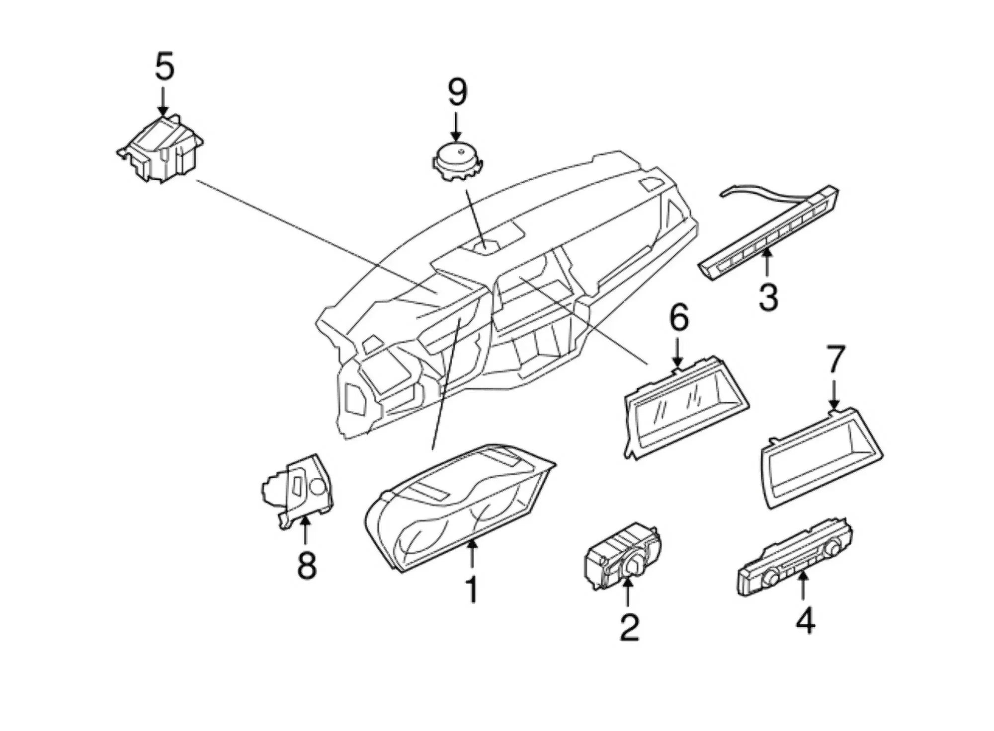 New Genuine Rain Light Solar Sensor (2007-2013) OE 61359214977