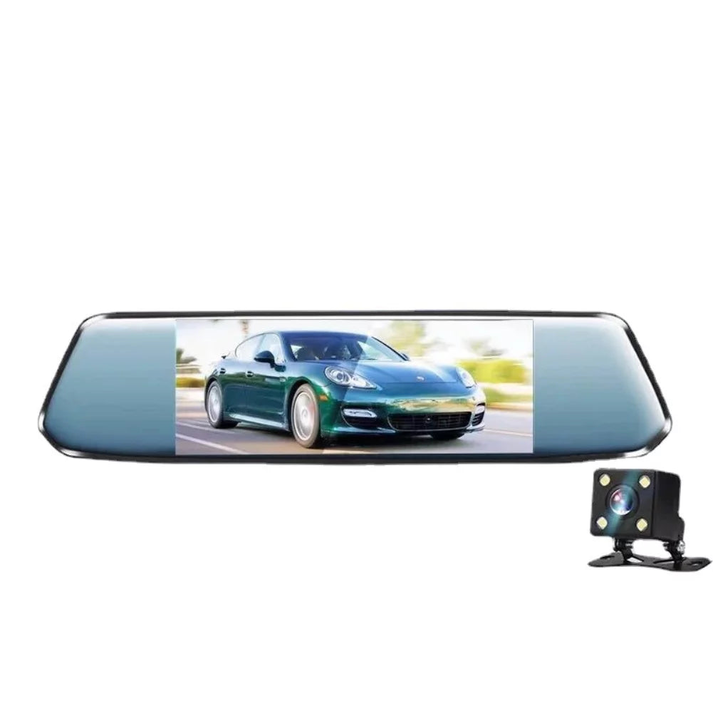Driving recorder dual recording 7 inch HD 1080P night vision rear view car video recorder DVR full touch screen