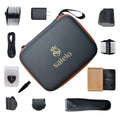 Salelo Electric Groin Hair Trimmer VIP Kit | Grooming Kit for Manscaping, Pubic Hair | Rechargeable & Waterproof Ball Shaver | Personal Groomer for Men with Ceramic Replacement Blades & Storage Case