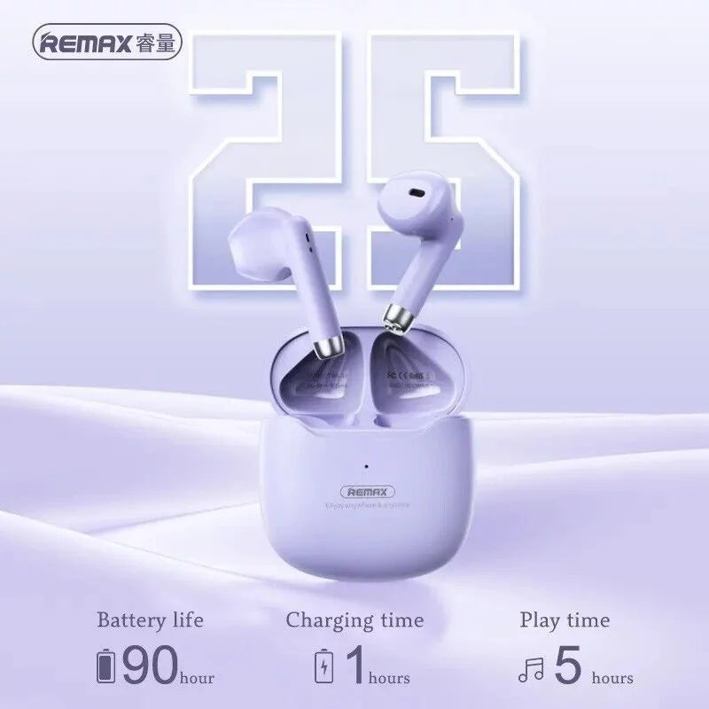 for Xperia 1 III Bluetooth 5.3 Earbuds Stereo Bass, in Ear Noise Cancelling Mic, Earphones IP7 Waterproof Sports, 32H Playtime USB C Mini Charging Case Ear Buds - Jet