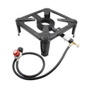 Lixada Portable Cast Iron Stove Propane Gas Camping Suitable for Outdoor Use