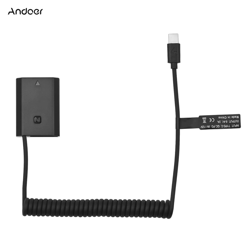 Andoer Adapter,Battery Usb-c Coupler A7c A7iii A7siii A9ii A9r A9s A7siii A7riii A7riv Cameras Usb Type-cA7iii A7siii A7riii Adapter With Usb Cable A6600 A7c With Usb Type-c A6600 A7c A7iii