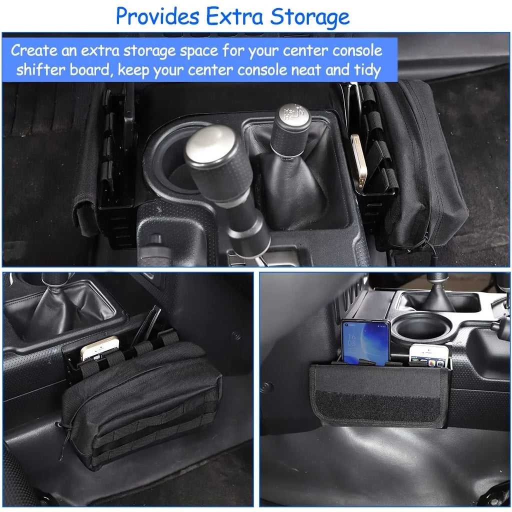 Tinki Car Shifter Storage Box Compatible with Toyot@ FJ Cruiser 2007-2021, Jet 5.3in,1PCS