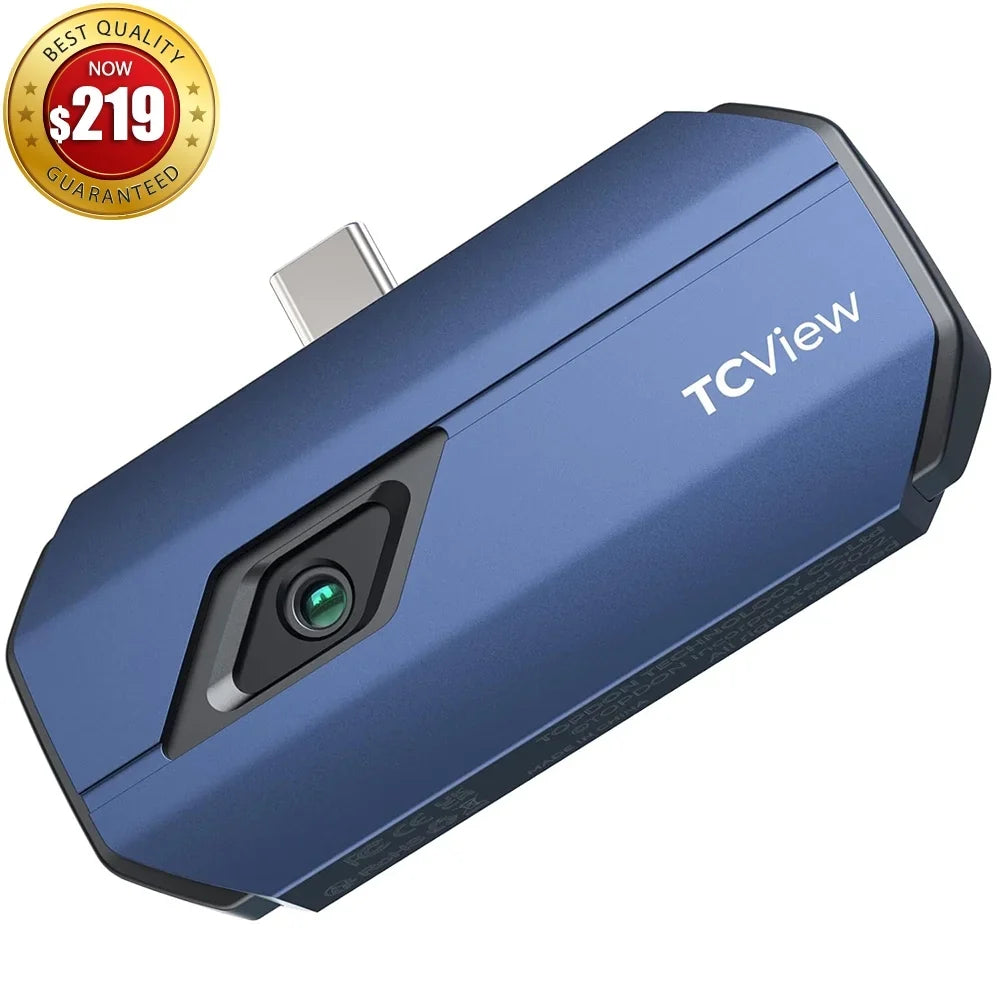 TOPDON TC001 Thermal Imaging Camera, 256x192 IR High Resolution, Optimized Temperature Accuracy for PC, Smartphones & Tablets