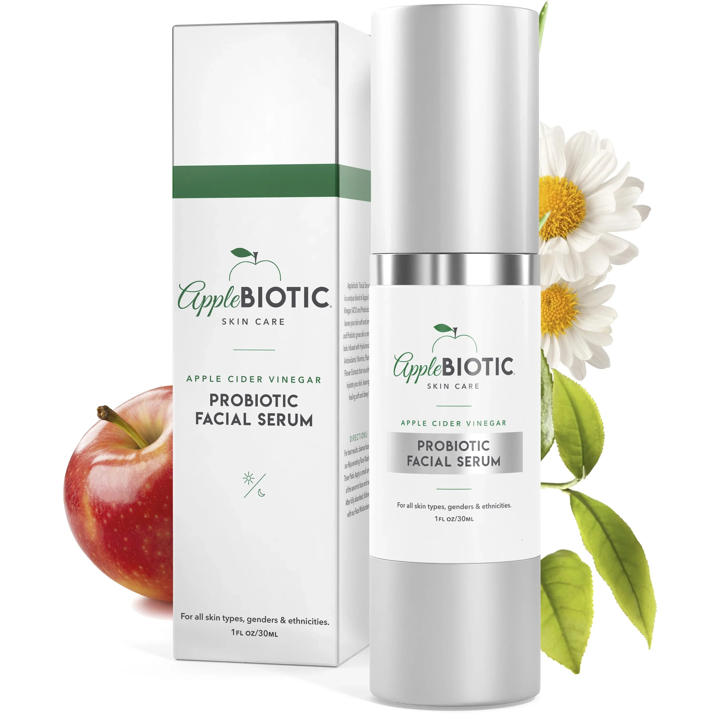 biotic Cider Vinegar Probiotic Facial Serum with Hyaluronic Acid