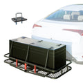 60" x 24" x 6" Hitched Mounted Folding Cargo Basket with a 500 lb Capacity for Car SUV Truck Trailer, Jet