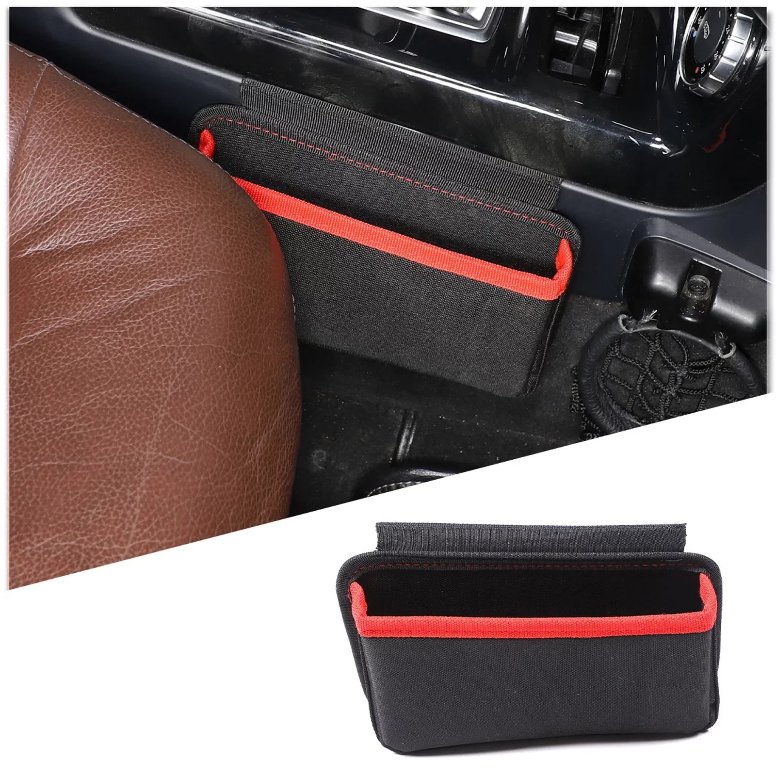 Car Storage Organizer Compatible With 2013 2014 2015 2016 2017 2018 Mercedes Benz G-Class W463 G500 G550 G55 G63 G65, Car Storage Pocket Bag Add extra storage space, Gear Shifter Tray Storage Box