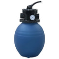 OWSOO Pool Sand Filter with 4 Position Valve Blue 11.8"