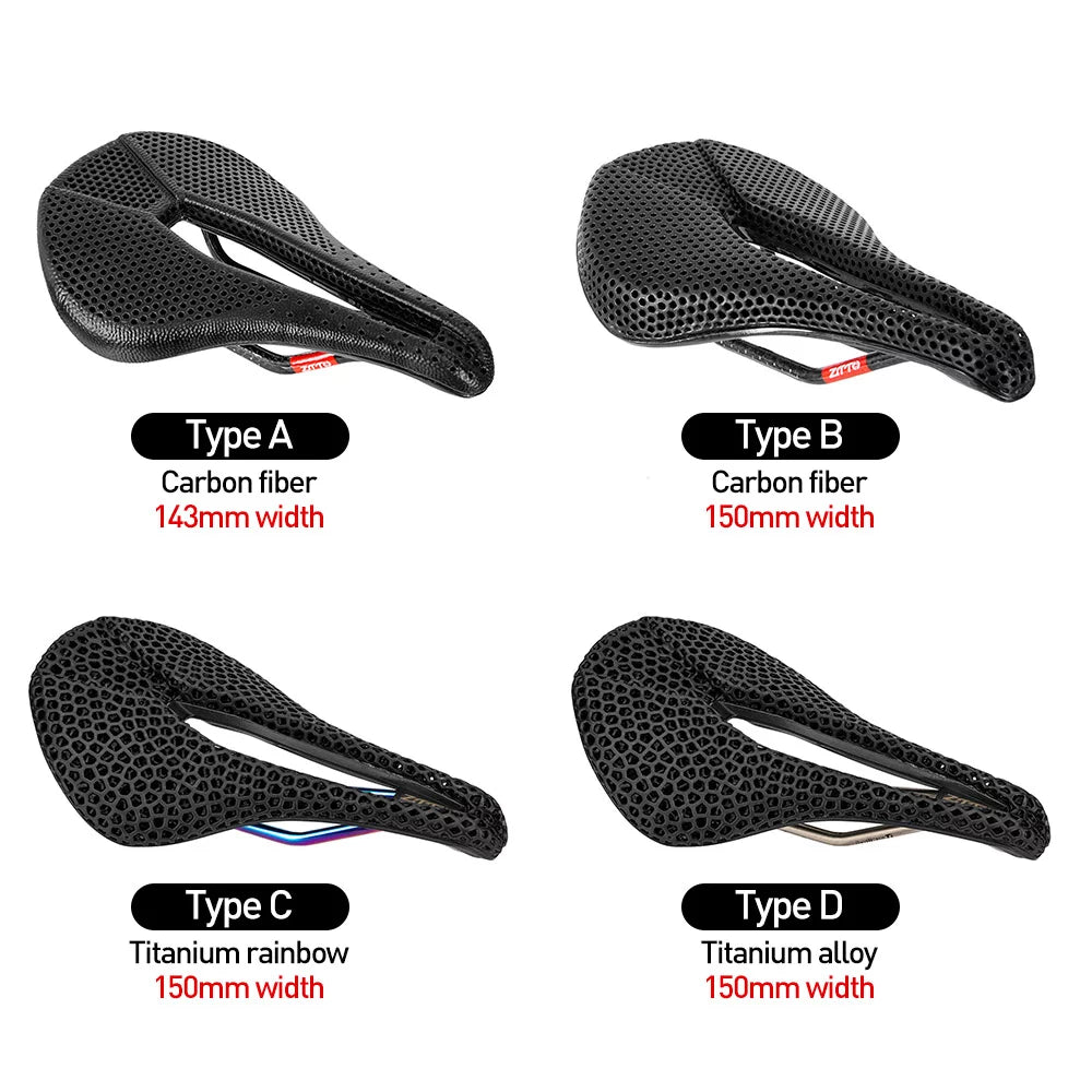 3D Printed Saddle Comfortable Honeycomb Cycling Road Bike MTB Bike Seat Cushion