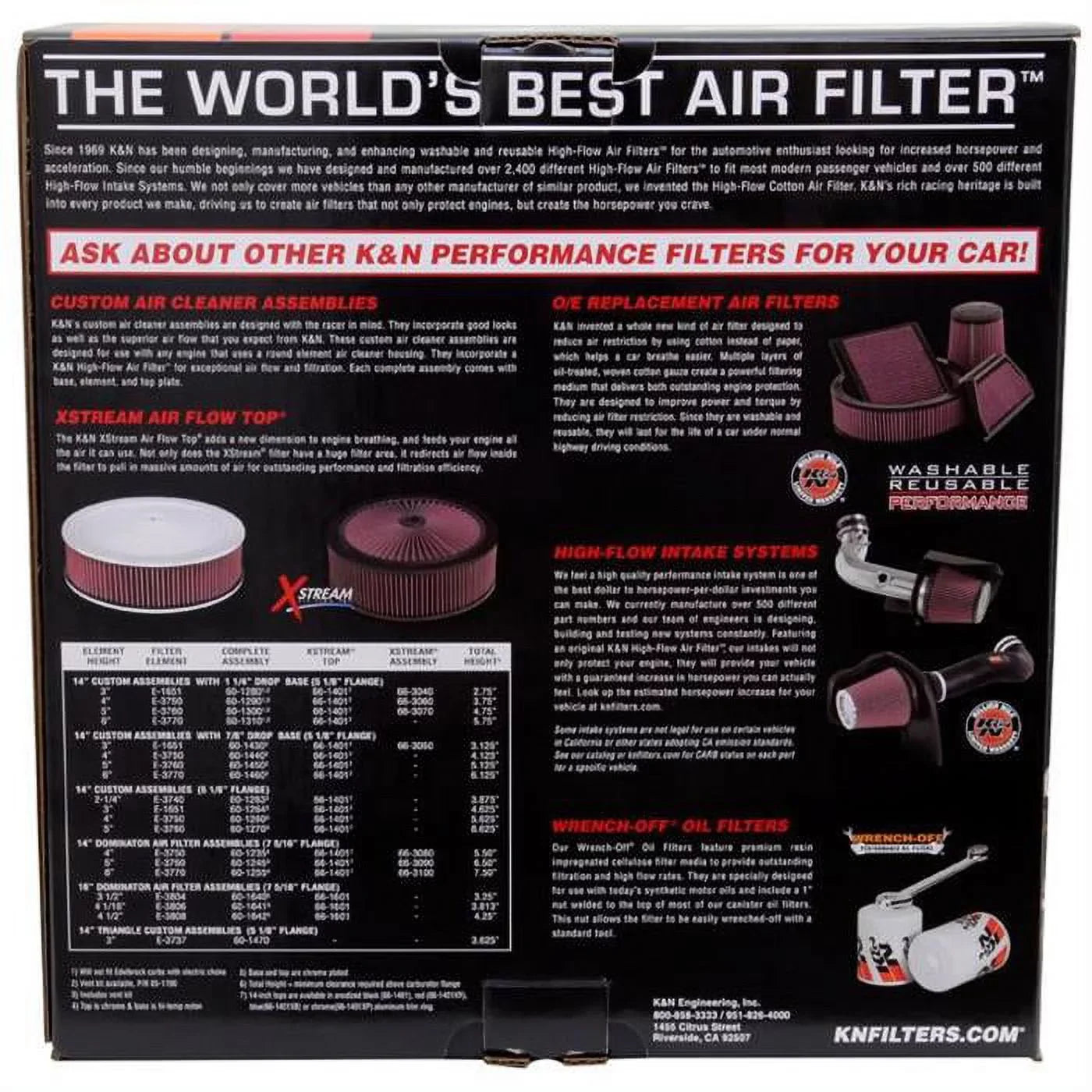 K&N Filter Custom Air Intake Assembly (Chrome) - 60-1300