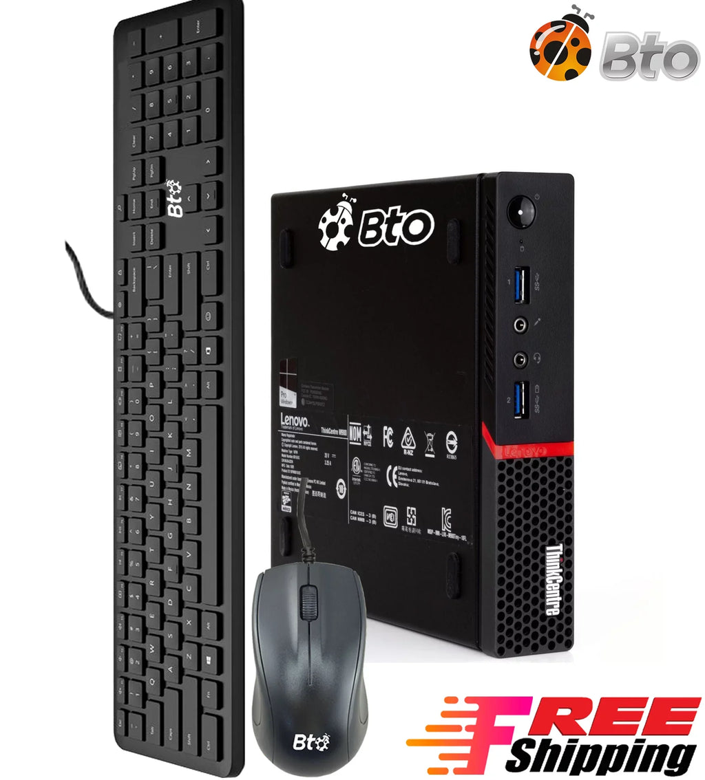 Pre-Owned M600 Desktop Tiny Computer Mini PC Pentium upto 2.64GHz Processor 4GB RAM 256GB SSD Wifi Adapter Bto KB & Mouse Windows 10 (Refurbished)