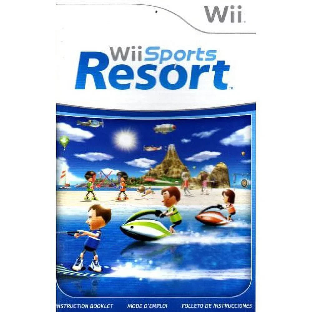 Restored Nintendo Wii With Wii Resort Game Bundle Console White Home (Refurbished)