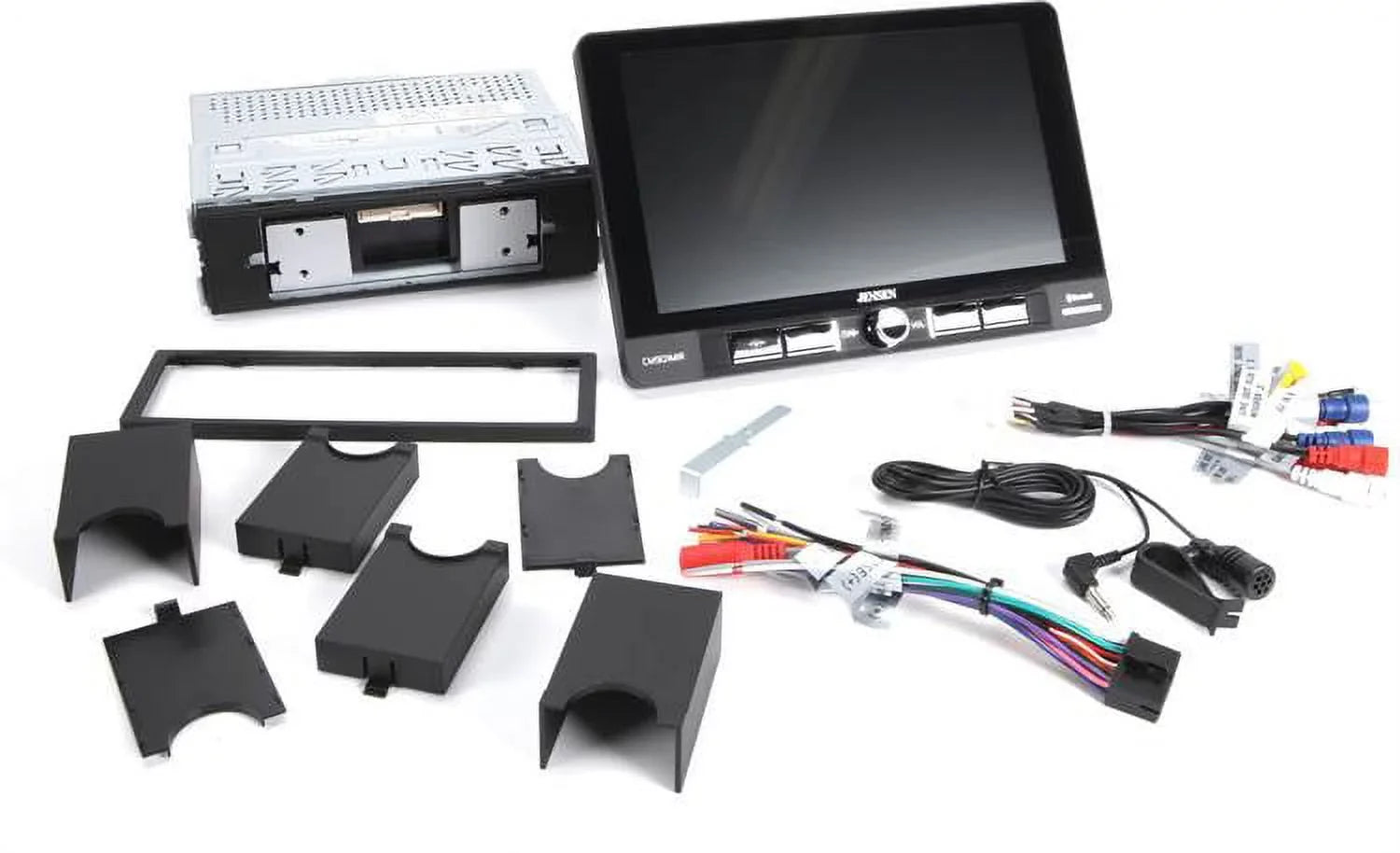 Jensen CM901MIR 9 inch Mechless Multimedia Receiver with Bluetooth and USB Screen Mirroring for and Android Smartphones