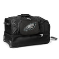 MOJO Philadelphia Eagles Ebony 27'' 2-Wheel Drop Bottom Rolling Duffel Bag