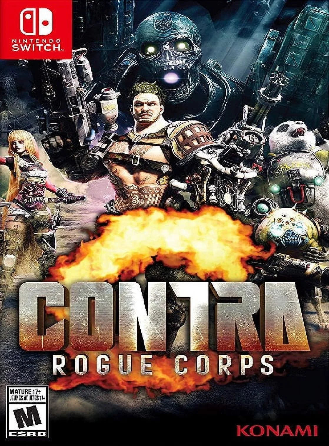 Restored Contra: Rogue Corps (Nintendo Switch, 2019) Shooter Game (Refurbished)