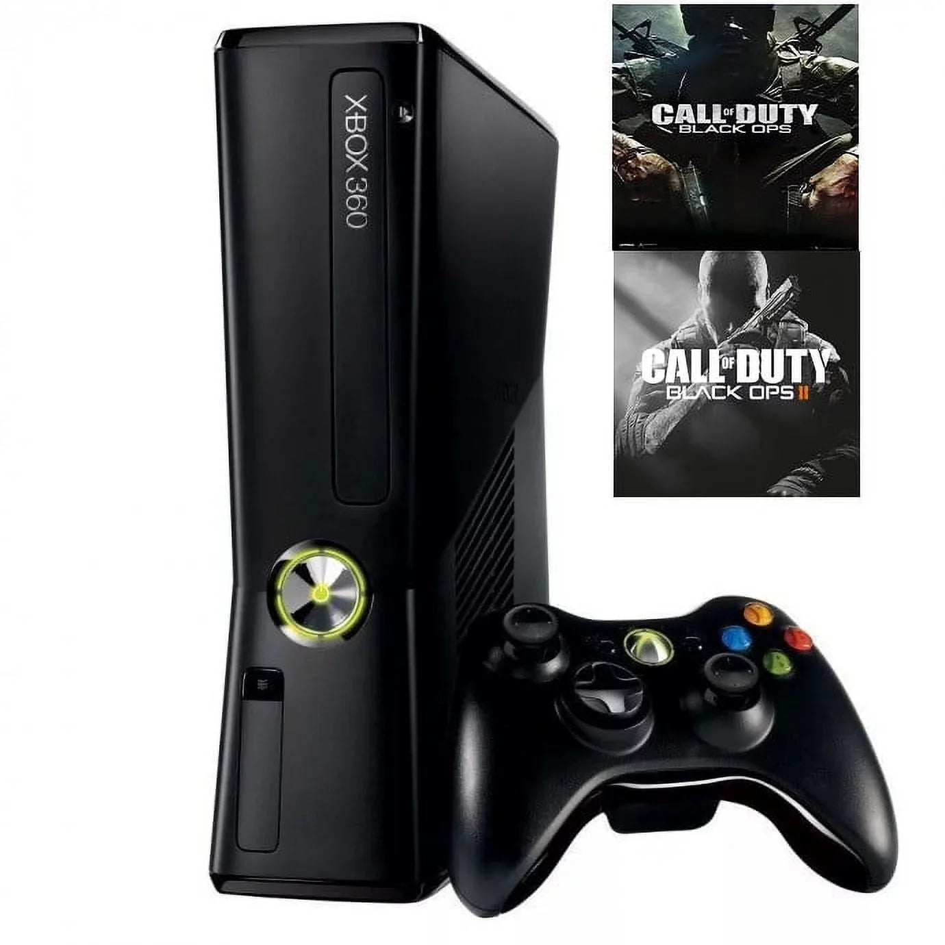 Pre-Owned Xbox 360 4gb Console Call of Duty Ebony Ops 1 and 2 Bundle