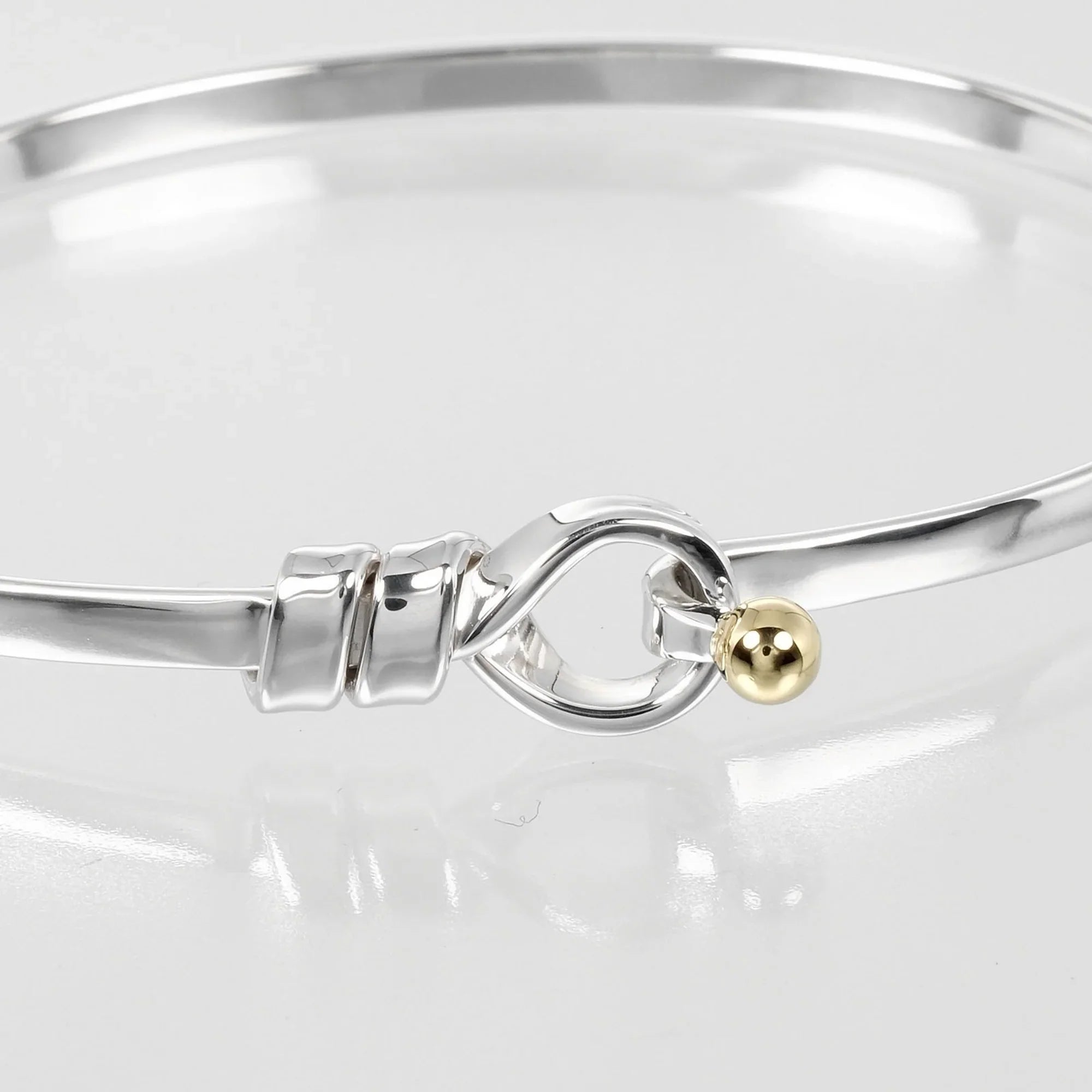 Pre-Owned Tiffany & Co. Love Knot Bracelet, 925 Silver, 18K Gold, Approx. 9.15g I132724015 (Good)
