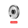 1Pack 120mm/4.72in Universal Nylon Bearing Pulley Wheel Replace for Gym Equipment Part Cable Merchine, Universal Wearproof Abration Bearing, Gym Equipment and Garage Door Pulley System