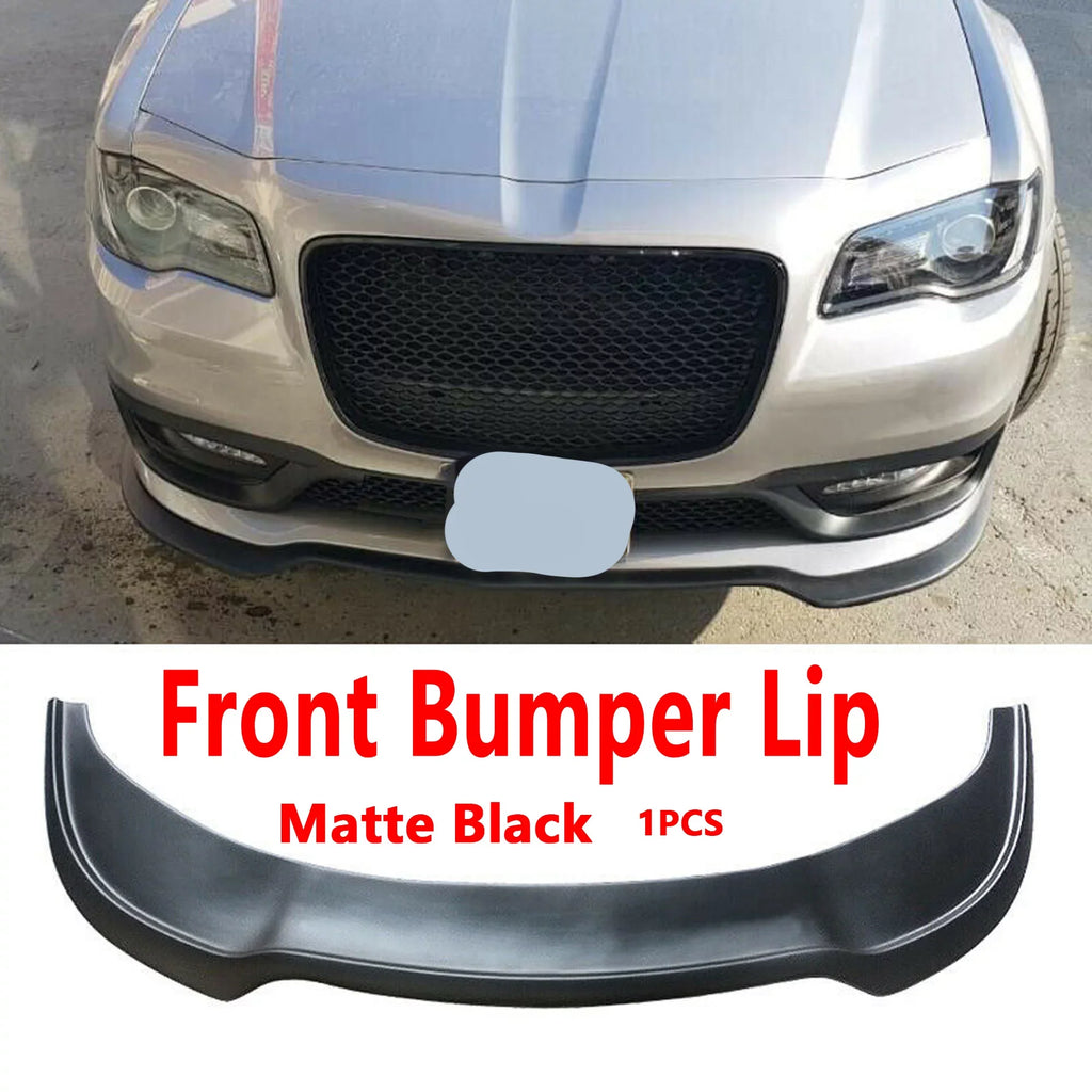 NINTE Front Bumper Lower Lip for 2015-2022 Chrysler 300 SRT Sedan Matte Ebony