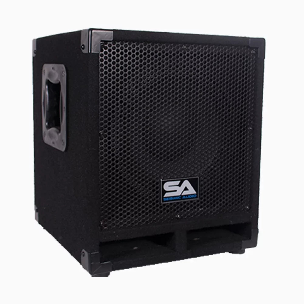 Seismic Audio Powered 10" Pro Audio Subwoofer Cabinet PA DJ PRO Audio Band Speaker New 500W - Really-Mini-Tremor