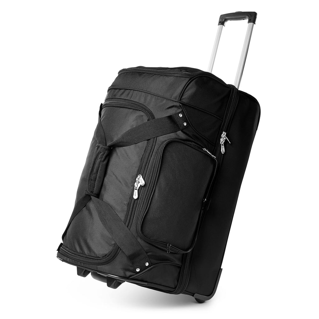 MOJO Philadelphia Eagles Ebony 27'' 2-Wheel Drop Bottom Rolling Duffel Bag