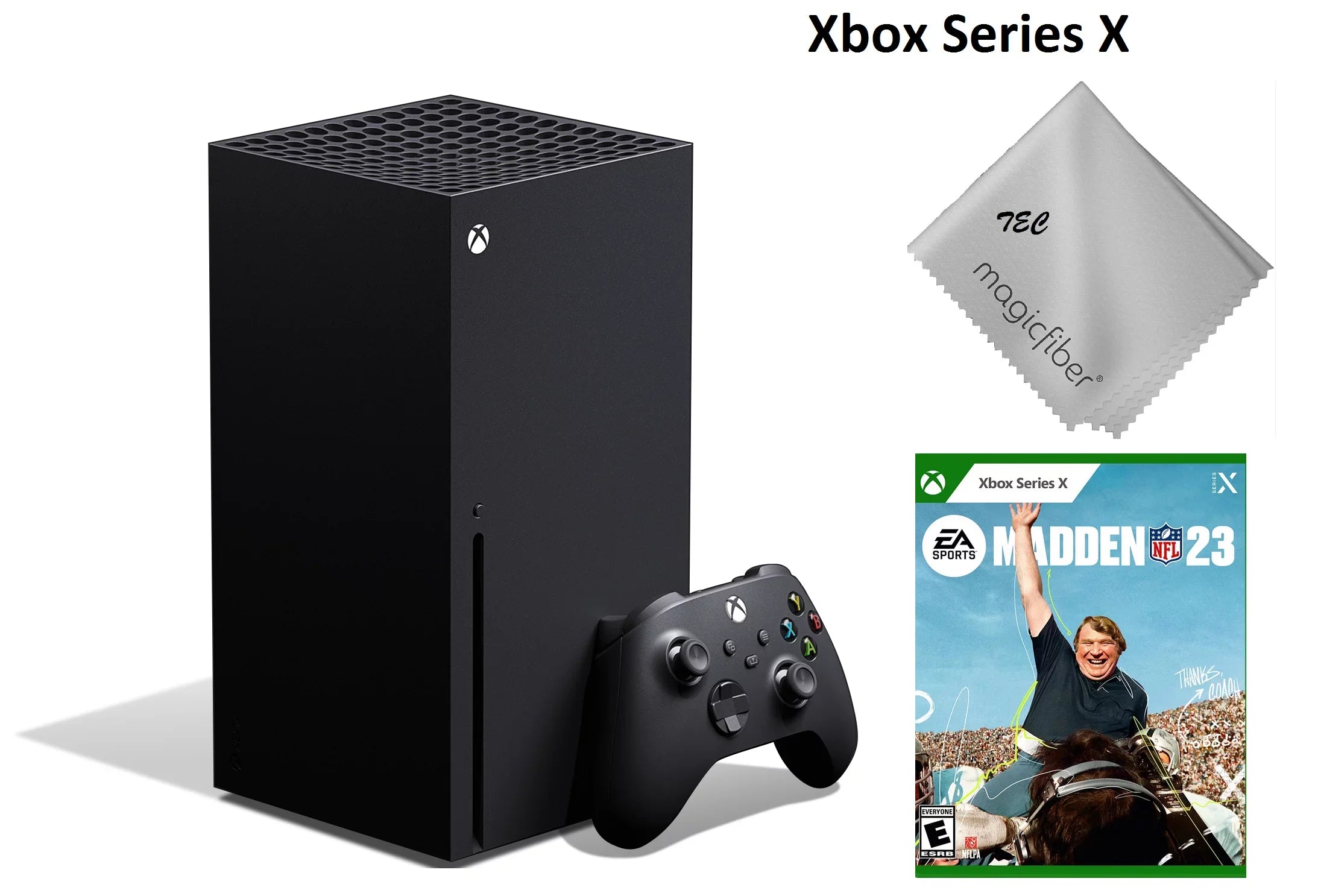 TEC Newest - Xbox -Series- -X- Gaming Console - 1TB SSD Dark With Madden NFL 23 Game Bundle