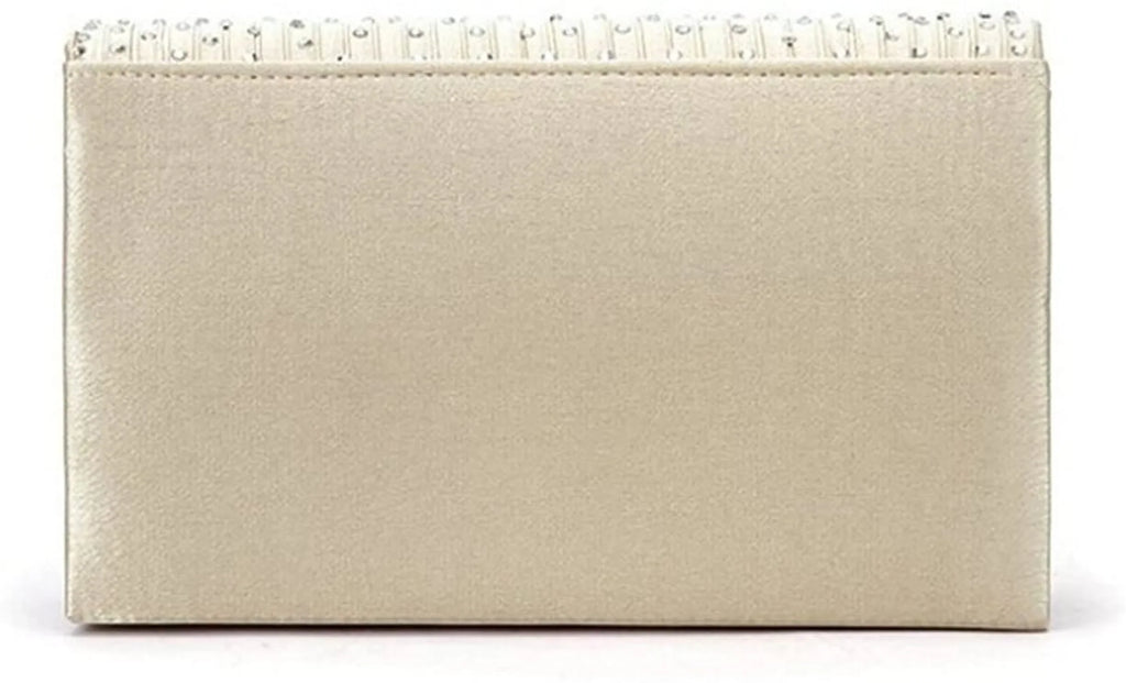U-Story Women's Rhinestone Satin Frosted Evening Wedding Clutch Bag Handbag Purse