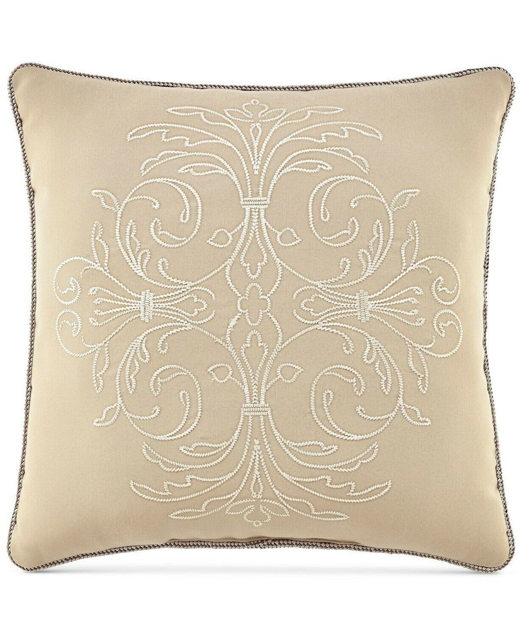 Croscill Lorraine 18" Medallion Matelasse Reversible Decorative Pillow - Ivory