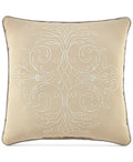 Croscill Lorraine 18" Medallion Matelasse Reversible Decorative Pillow - Ivory