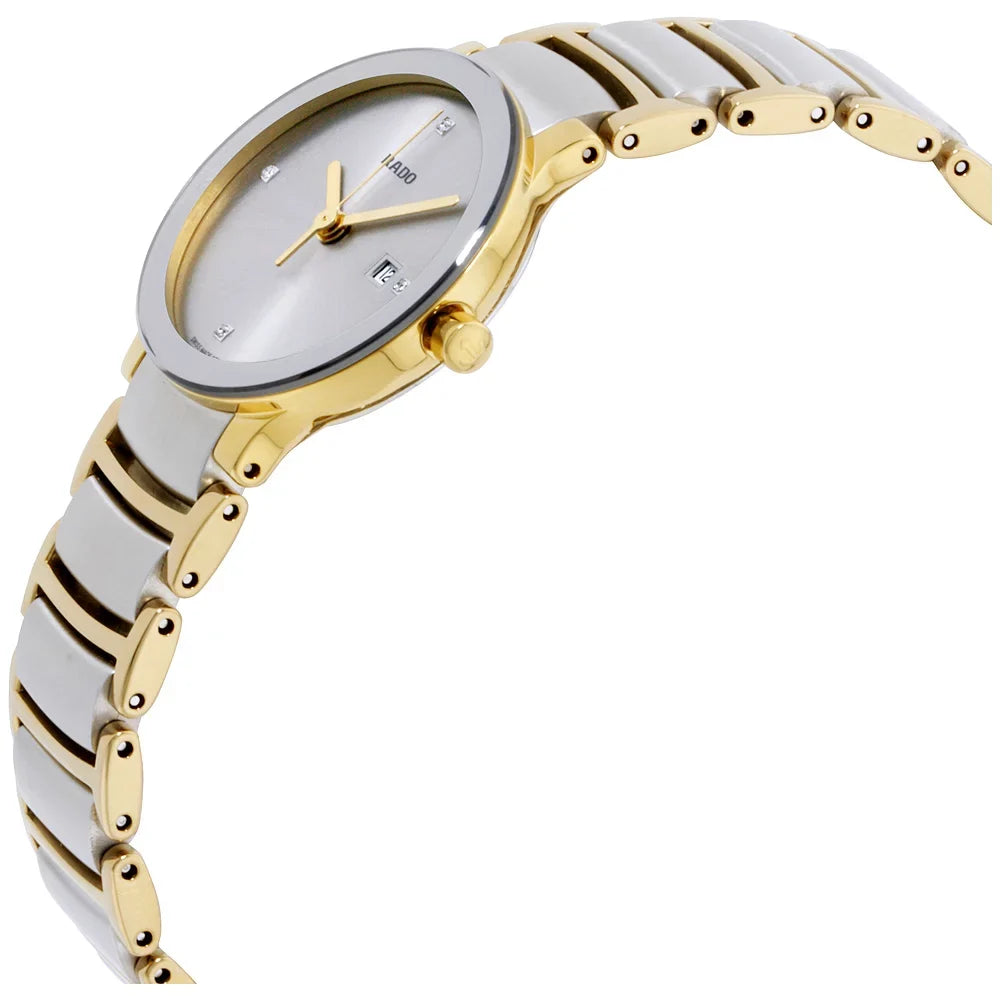 Rado Centrix Silver Dial Two-tone Ladies Watch R30932713
