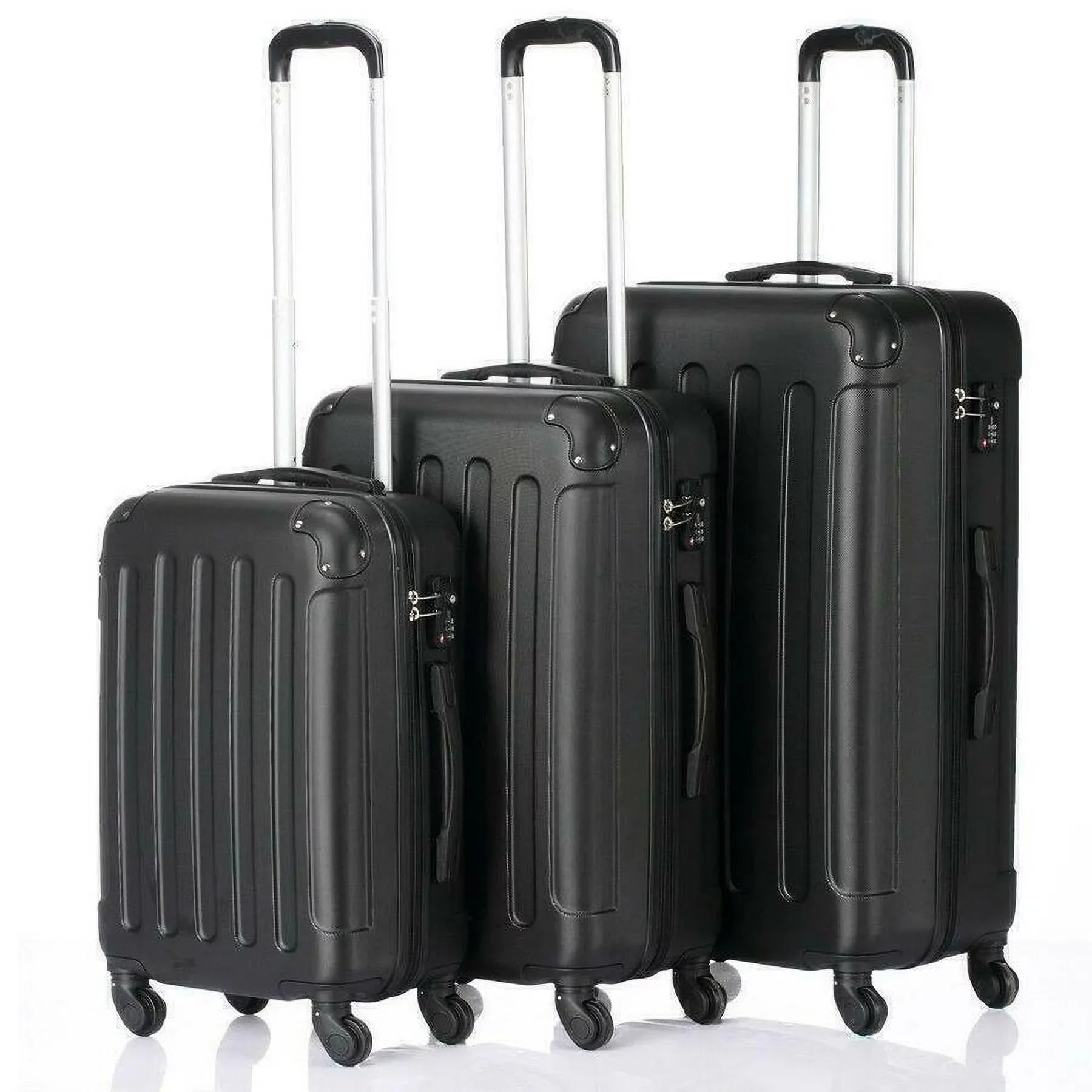 Travel Spinner Luggage Set Bag, ABS Trolley Suitcase, TSA-Approved, 3 pcs