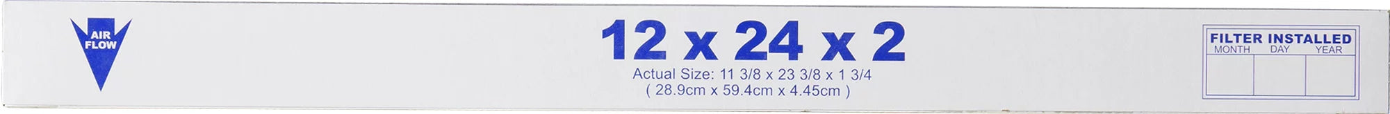 12x24x2 Pure Carbon Pleated Odor Reduction Merv 8 Furnace Filters 12 Pack