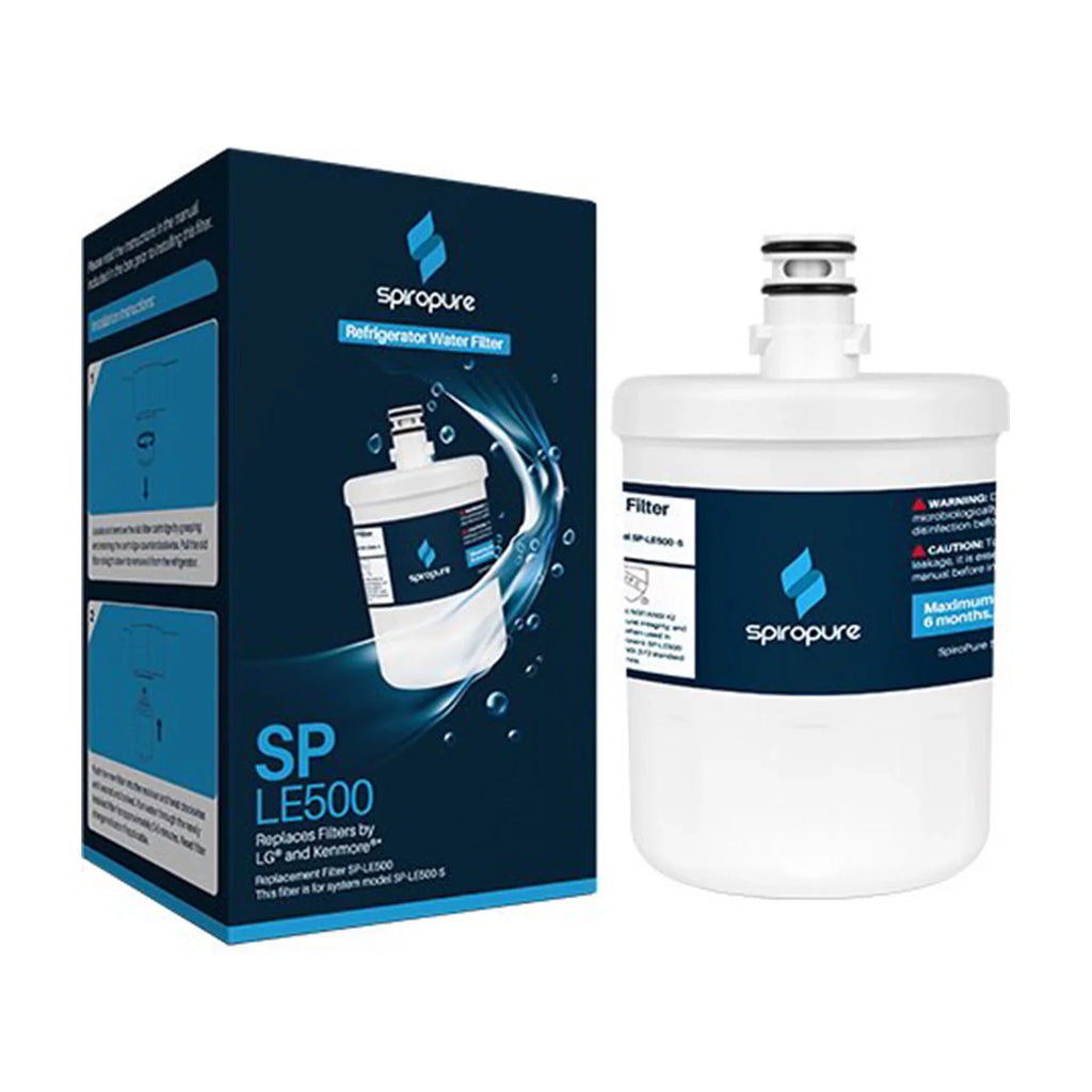 SpiroPure SP-LE500-3PK Refrigerator Water Filter Replacement, 3 Pack